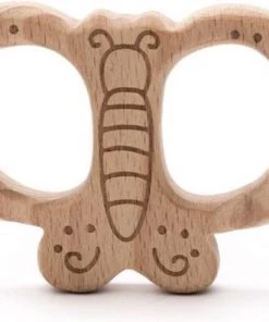 Durable Houten Bijtdier Vlinder -grijp-bijtspeelgoed Verkoop 550x396