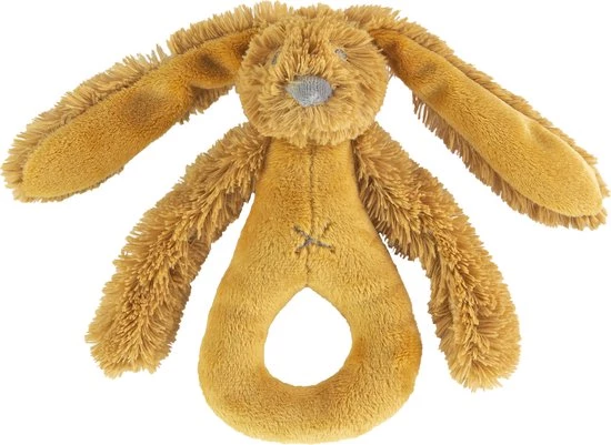 Happy Horse Konijn Richie Rammelaar - Okergeel - Baby Cadeau 1 Happy Horse Konijn Richie Rammelaar - Okergeel - Baby Cadeau