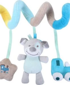 Tony Lvee ® Boxspiraal Blauw Met 3 Speeltjes - Activiteitenspiraal - Speeltje Autostoel