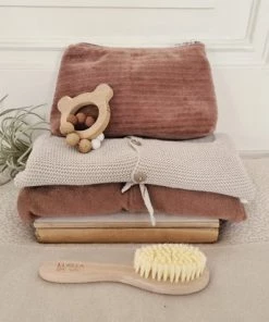 BamBam Eco-vriendelijk Houten Bijtring Beer Met Siliconen Kralen - BPA Vrij - Baby Cadeau -grijp-bijtspeelgoed Verkoop 550x412 47