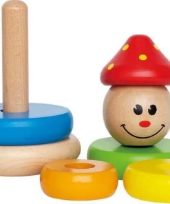 Hape Houten Stapeltoren Clown 16,5 Cm 10 Hape Houten Stapeltoren Clown 16,5 Cm -grijp-bijtspeelgoed Verkoop 550x415 1
