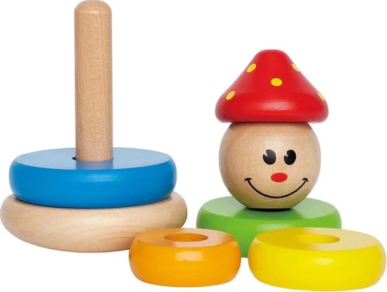 Hape Houten Stapeltoren Clown 16,5 Cm 4 Hape Houten Stapeltoren Clown 16,5 Cm - Afbeelding 4