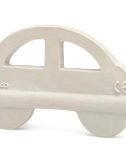 Lanco Toys Lanco Rubberen Bijtring - Auto - Wit