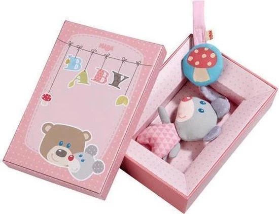 PROMO - Haba Selection - Hangfiguur Knuffelvrienden Roze 2 PROMO - Haba Selection - Hangfiguur Knuffelvrienden Roze - Afbeelding 2