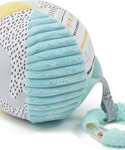 Eurekakids Baby Bal Stof - Stoffen Bal Met Activiteiten - Jungle - Met Bijtring