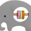 Femur® - Bijtring - Bijtspeeltje - Olifant - Bijtspeelgoed - Babyspeelgoed - Baby Rammelaar - Zwangerschap - Kraamcadeau - Cadeau Voor De Baby - Grijs