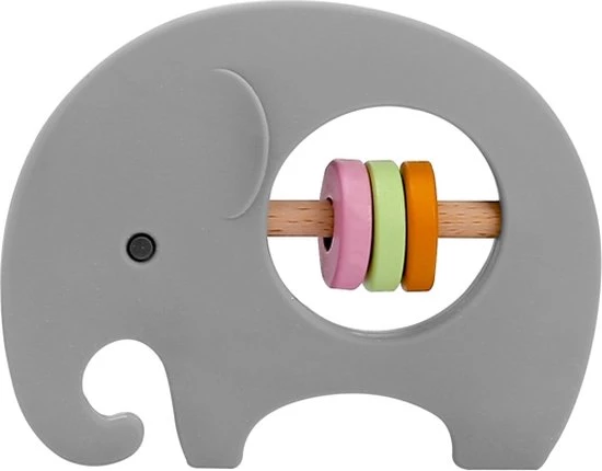Femur® - Bijtring - Bijtspeeltje - Olifant - Bijtspeelgoed - Babyspeelgoed - Baby Rammelaar - Zwangerschap - Kraamcadeau - Cadeau Voor De Baby - Grijs 1 Femur® - Bijtring - Bijtspeeltje - Olifant - Bijtspeelgoed - Babyspeelgoed - Baby Rammelaar - Zwangerschap - Kraamcadeau - Cadeau Voor De Baby - Grijs