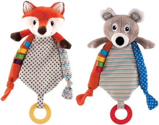 Nûby Pluche Knuffel Met Bijtring Muis 0m+ 1 Nûby Pluche Knuffel Met Bijtring Muis 0m+