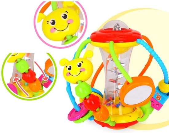 Ariko XL Baby Rammelaar - Ontwikkelingsspeelgoed - Multifunctioneel - Kleurrijk - Educatief 9 Ariko XL Baby Rammelaar - Ontwikkelingsspeelgoed - Multifunctioneel - Kleurrijk - Educatief - Afbeelding 9