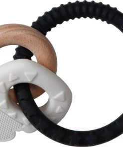 Label Label Sleutels Zwart/Wit Silicone Bijtring LLST-15171 -grijp-bijtspeelgoed Verkoop 550x439