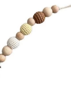 IL BAMBINI Set: Rammelaar, Bijtring & Speenkoord - Gele Giraffe - Handgemaakt - Hout & Wol - Babycadeau - Kraamcadeau - Baby Bijtspeelgoed 0-2 Jaar -grijp-bijtspeelgoed Verkoop 550x444 2