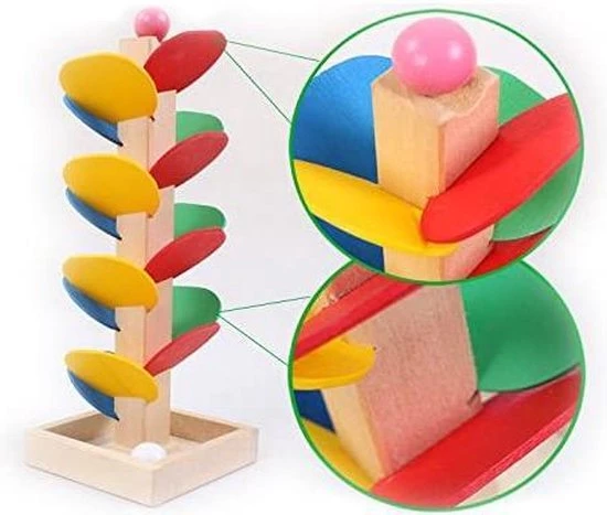 Deluxe HB Ballentoren - Kinder Houten Marmeren Run Toy Children's Jigsaw Puzzle Toy- (WK 02127) 6 Deluxe HB Ballentoren - Kinder Houten Marmeren Run Toy Children's Jigsaw Puzzle Toy- (WK 02127) - Afbeelding 6