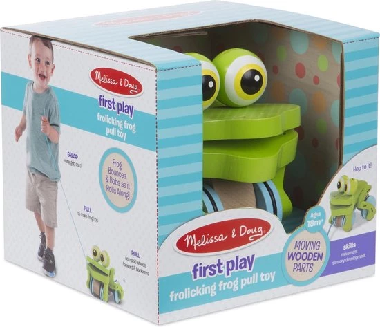 Melissa & Doug Houten Trek Kikker 4 Melissa & Doug Houten Trek Kikker - Afbeelding 4