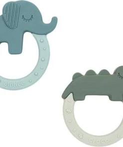 Done By Deer Bijtring Deer Friends Green/Blue 2-Pack -grijp-bijtspeelgoed Verkoop 550x474 2