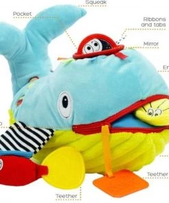 Dolce Activiteitsknuffel - One Size - Play And Learn Whale -grijp-bijtspeelgoed Verkoop 550x488 2