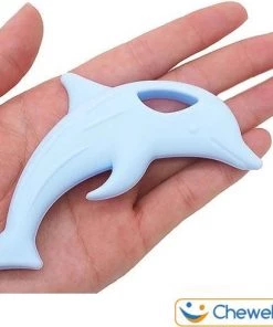 Bijtketting - Dolfijn Happy Flipper | Mint | Chewel ® -grijp-bijtspeelgoed Verkoop 550x490