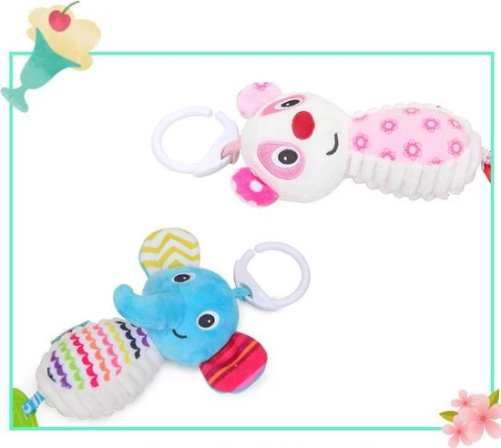 BBSky Kinderwagen Rammelaar/ Speelgoed/ Speeltjes/ Kerstcadeau Voor Baby/Cartoon Pluche Dier Rammelaar Bel Wandelwagen Baby Winkelwagen Opknoping Windgong Muzikale Hand Shaker Speelgoed / Beer 6 BBSky Kinderwagen Rammelaar/ Speelgoed/ Speeltjes/ Kerstcadeau Voor Baby/Cartoon Pluche Dier Rammelaar Bel Wandelwagen Baby Winkelwagen Opknoping Windgong Muzikale Hand Shaker Speelgoed / Beer - Afbeelding 6