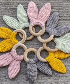 Baby Jem Babyjem Bunny Roze Houten Bijtring 651 -grijp-bijtspeelgoed Verkoop 550x493