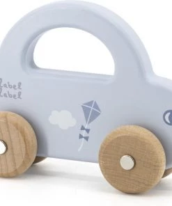 Label Label Houten Auto Blauw Blauw -grijp-bijtspeelgoed Verkoop 550x497 2