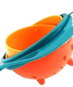 Slowmoose Creatief Ontwerp Universele Gyrokom, Vliegende Schalen, Anti-lekkom Soepele 360 Graden Rotatie Voor Baby Kinderen - Blauw [groen] -grijp-bijtspeelgoed Verkoop 550x499