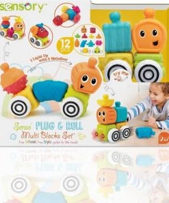 B Kids Infantino Sensory Blokkenset Met Licht En Geluid 12 Stuks BK-216406 -grijp-bijtspeelgoed Verkoop 550x500