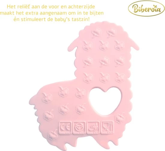 Biberoia® Bijtring - Alpaca - Koelbijtring - Bijtring - Bijtspeelgoed - Babyspeelgoed - Badspeelgoed - Roze 3 Biberoia® Bijtring - Alpaca - Koelbijtring - Bijtring - Bijtspeelgoed - Babyspeelgoed - Badspeelgoed - Roze - Afbeelding 3