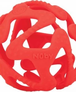 Nûby - Bijtring - Silicone Bijtbal - Rood - 3m+