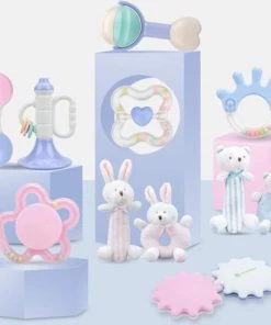 Goryeo Baby Bijtring + Bijtspeelgoed 9 Delig - Babyspeeltje & Zachte Maracas Rammelaar In Geschenkdoos - Met Cadeau Doos - Roze Konijn 16 Goryeo Baby Bijtring + Bijtspeelgoed 9 Delig - Babyspeeltje & Zachte Maracas Rammelaar In Geschenkdoos - Met Cadeau Doos - Roze Konijn -grijp-bijtspeelgoed Verkoop 550x523 4