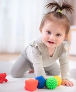 Tulilo Tullo Sensorische Textuurballen - Set Van 5- 0m+ 0+ Manden, Kraamcadeau -grijp-bijtspeelgoed Verkoop 550x528
