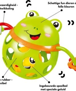 Merkloos CE Keurmerk Baby Rammelaar - Oball - Baby Bal - Bal Rammelaar - Dieren Rammelaar - Speelgoed Rammelaar - Ontwikkeling En Educatief Speelgoed - Speelgoed 3 Jaar - Dieren Speelgoed Kinderen | Turqoise/Wit -grijp-bijtspeelgoed Verkoop 550x532 3