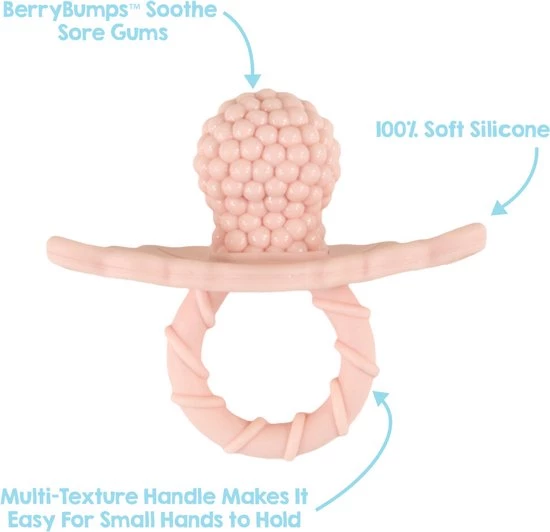 RaZbaby RaZberry - Bijtspeentje - Roze - Wit - 2 Stuks 3 RaZbaby RaZberry - Bijtspeentje - Roze - Wit - 2 Stuks - Afbeelding 3