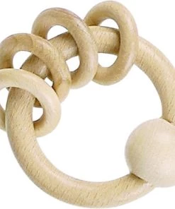 Heimess Rammelaar - Bijtring - Met 4 Ringen - Hout - Naturel