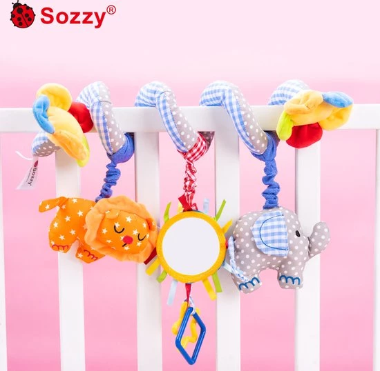 Jollybaby Baby Speelgoed/ Baby Kinderwagen Speelgoed Spiraal /black Friday/ Speelgoed/v Autostoelspeeltje / Boxspiraal / Activiteitenspiraal / Kerst Cadeau/ Sinterklaas/Rammelaar/ Wagenspanner/ Elephant Lion Checked 1 Jollybaby Baby Speelgoed/ Baby Kinderwagen Speelgoed Spiraal /black Friday/ Speelgoed/v Autostoelspeeltje / Boxspiraal / Activiteitenspiraal / Kerst Cadeau/ Sinterklaas/Rammelaar/ Wagenspanner/ Elephant Lion Checked