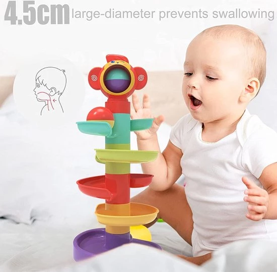 Ballentoren - Zinaps 5 Layer Ball Drop And Roll Swirling Tower Voor Baby En Peuter Development Educational Toy | Stack Drop Go Ramp Toy Set Gift Choice Activity Center Voor 1-3 Jaar- (WK 02127) 2 Ballentoren - Zinaps 5 Layer Ball Drop And Roll Swirling Tower Voor Baby En Peuter Development Educational Toy | Stack Drop Go Ramp Toy Set Gift Choice Activity Center Voor 1-3 Jaar- (WK 02127) - Afbeelding 2