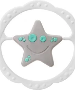 TULLO Sensorische Rammelaar Ster Groen - Grijs