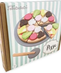 Jabadabado Speelgoed Pizza Multi Colour -grijp-bijtspeelgoed Verkoop 550x543 3