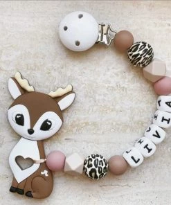 Rookies Van Floor Rookies Bijtkoord Bambi - Gepersonaliseerd Kraamcadeau - CE Gemarkeerd