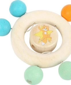 Small Foot Company Small Foot Houten Grijpring Vosje 10 Cm