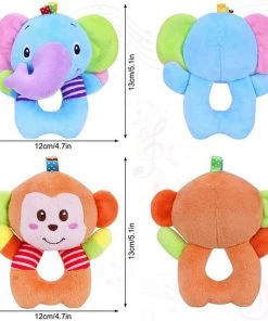 Happy Monkey Rammelaar/ Speelgoed/ Speeltjes/ Kerstcadeau Voor Baby/sinterklaas/ Baby Speelgoed/Cartoon Pluche Dier Rammelaar Bel Wandelwagen Baby Winkelwagen Opknoping Windgong Muzikale Hand Shaker Speelgoed / Aap -grijp-bijtspeelgoed Verkoop 550x547 9