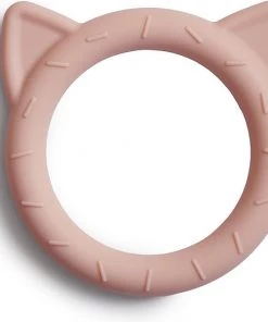 Mushie - Bijtring - Katje - Blush - Roze