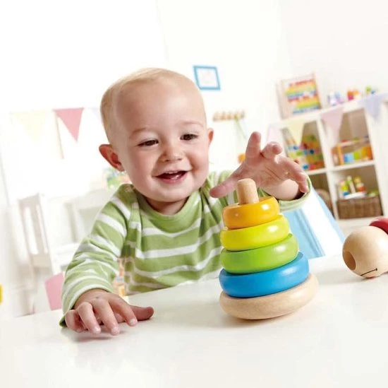 Hape Houten Stapeltoren Clown 16,5 Cm 3 Hape Houten Stapeltoren Clown 16,5 Cm - Afbeelding 3