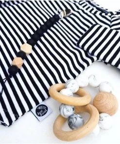 Chewies & More Rammelaar Hout Met Kralen Deep Green 10. Deep Green -grijp-bijtspeelgoed Verkoop 550x549 13