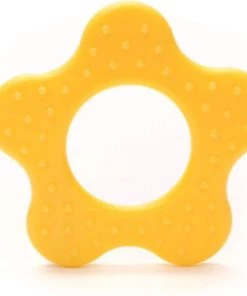 Durable Bijtring Bloem Met Noppen; 645 Geel