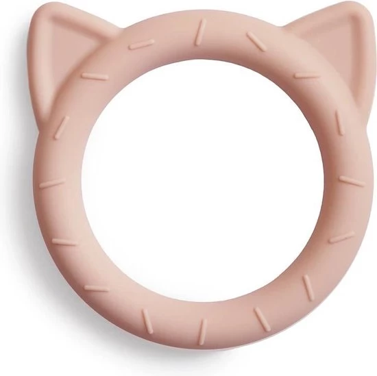 Mushie - Bijtring - Katje - Blush - Roze 6 Mushie - Bijtring - Katje - Blush - Roze - Afbeelding 6