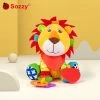 Jollybaby Speelgoed Baby 0 Jaar/ Kinderwagen Rammelaar/ Schoencadeautjes Sinterklaas/ Speelgoed/ Speeltjes/sinterklaas/ Kerstcadeau/ Cartoon Pluche Dier/ Rammelaar/ Bijtspeelgoed/ Baby Winkelwagen/ Windgong Muzikale/ Hand Shaker Speelgoed / Lion