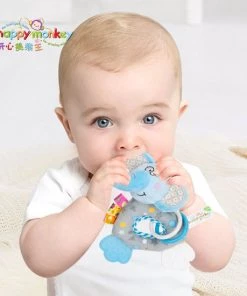Happy Monkey Bijtspeelgoed/ Rammelaar/ Baby Speelgoed/ Baby Bijtring/ Baby Rammelaar/schoencadeautjes Sinterklaas/ Grijp Speelgoed/ Sinterklaas/ Kertcadeau/ Olifant -grijp-bijtspeelgoed Verkoop 550x550 216