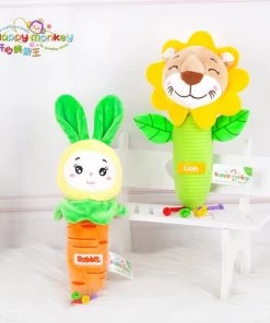 Happy Monkey Pluche Knuffels/ Baby Speelgoed 0 Jaar/ Babyborn/ Schoencadeautjes Sinterklaas/ Black Friday/ Baby Lemon Hand-zwengelen/Baby Speelgoed /kerstcadeau/ Sinterklaas/ Baby Cadeau/ Baby Shower/ Konijn -grijp-bijtspeelgoed Verkoop 550x550 220