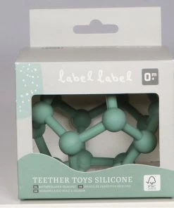 Label Label - Bijtspeelgoed Bal - Silicone - Bijtringen - Groen -grijp-bijtspeelgoed Verkoop 550x550 236