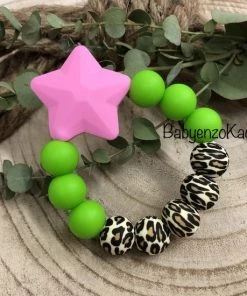 BabyenzoKado Siliconen Bijtring Ster Candy