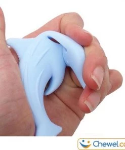 Bijtketting - Dolfijn Happy Flipper | Mint | Chewel ® -grijp-bijtspeelgoed Verkoop 550x550 359
